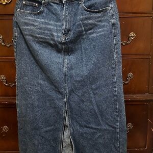 SHEIN Blue Denim Skirt